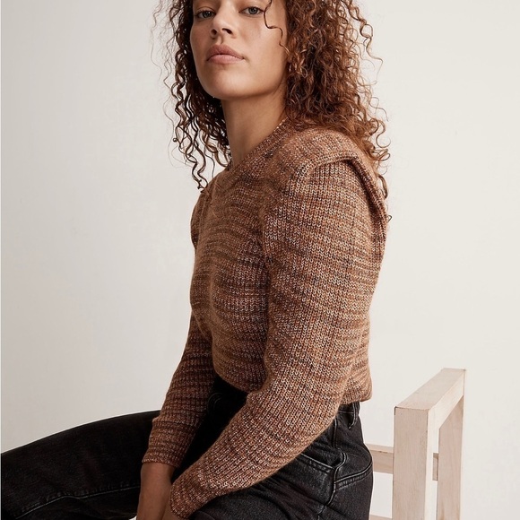 Madewell Medium NEW Space-Dyed Prentiss Pullover Sweater Autumn NWT M - Picture 10 of 10